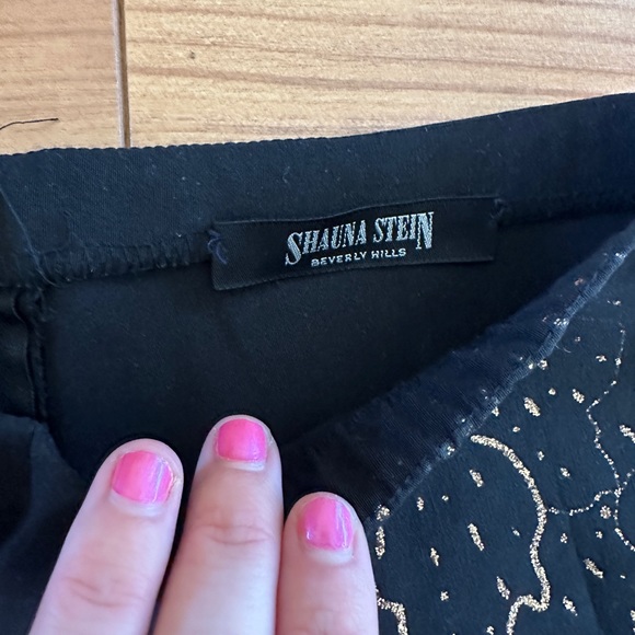 Shauna Stein Beverly Hills Vintage 90s Gold Glitter Lighting Pants - Picture 2 of 5